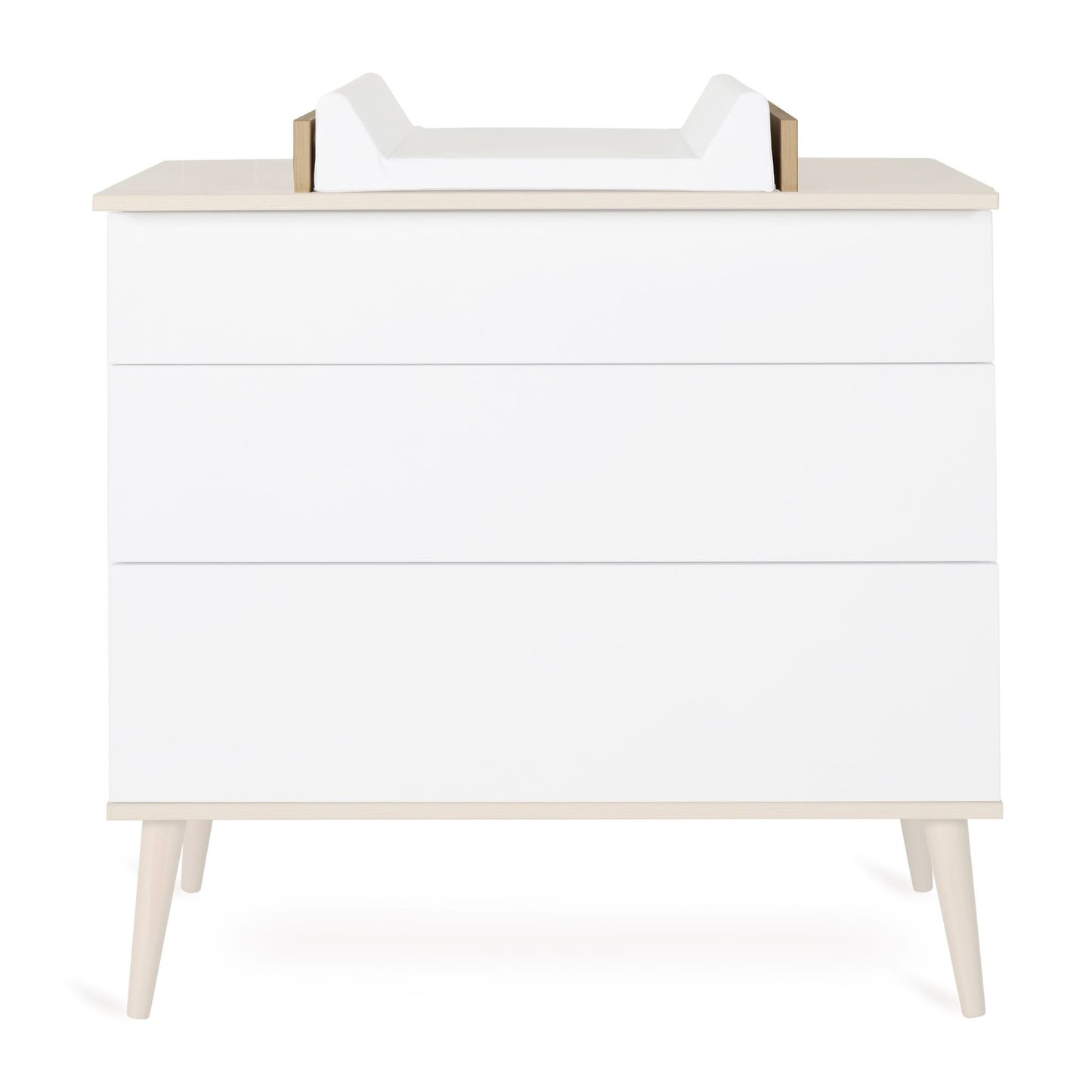 Quax 3-delige babykamer (meegroeibed L 140 x B 70 cm + commode + kast met 3 deuren) Flow White