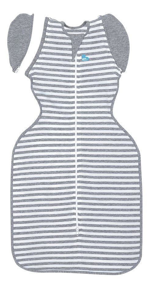 Love to Dream Inbakerzak / Slaapzak Swaddle Up Original Stripe TOG 1,0 Grey 80 cm