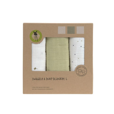 Lässig Essuie tetra Leave Olive - 3 pièces