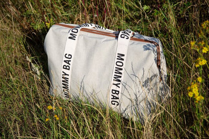 Childhome Sac à langer Mommy Bag Signature Canvas écru
