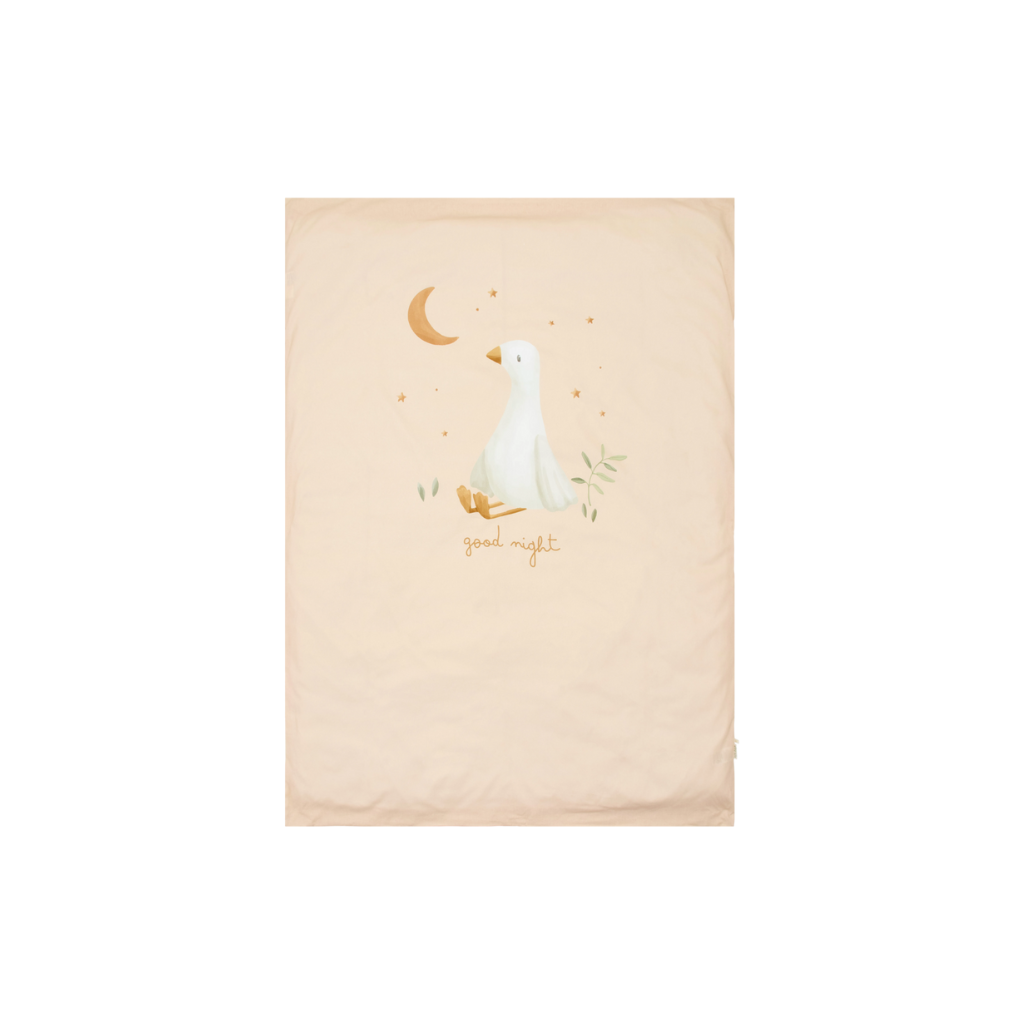 Little Dutch Dekbedovertrek bed Little Goose beige 100 x 140 cm