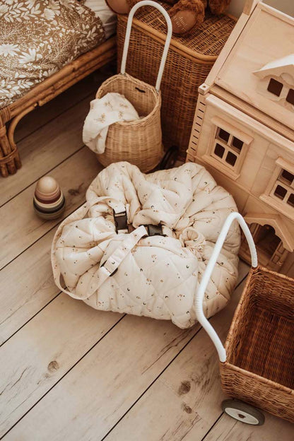 Play and Go Noomad soft moon organic tapis de jeu & bag 120 cm