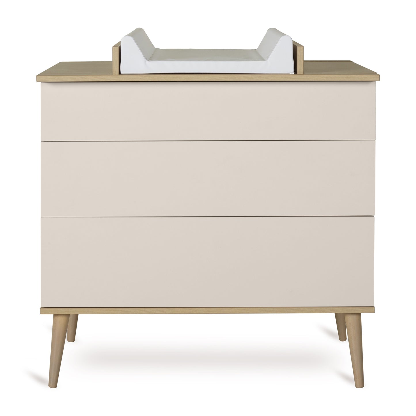 Quax 2-delige babykamer (meegroeibed L 140 x B 70 cm + commode) Flow Clay