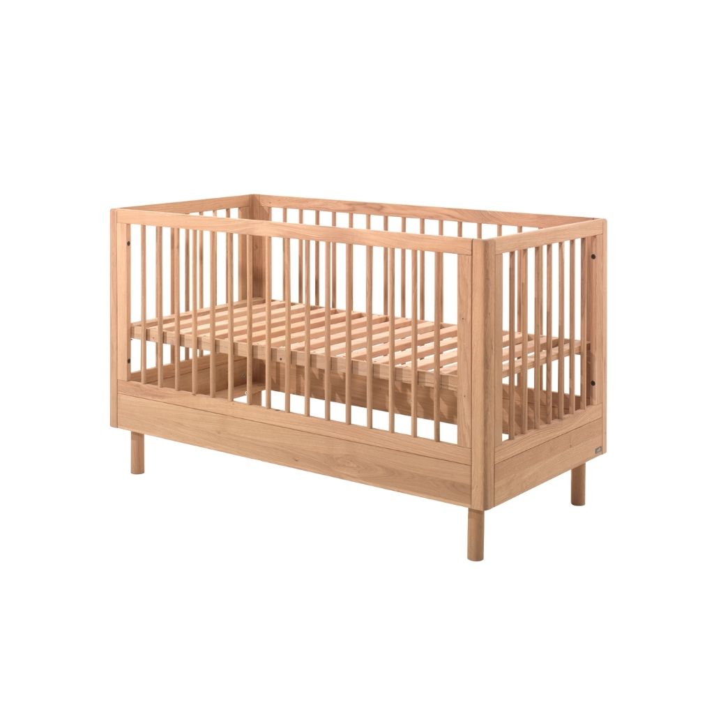 Jaxx Chambre de bébé 3 pièces (lit + commode à langer + armoire 2 portes) FORREST Oak