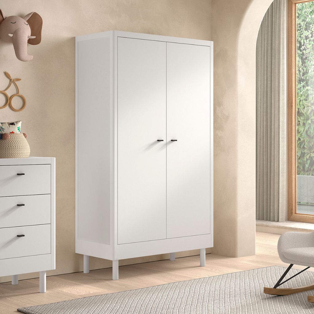 Jaxx Chambre de bébé 3 pièces (lit + commode à langer + armoire 2 portes) FORREST Beech