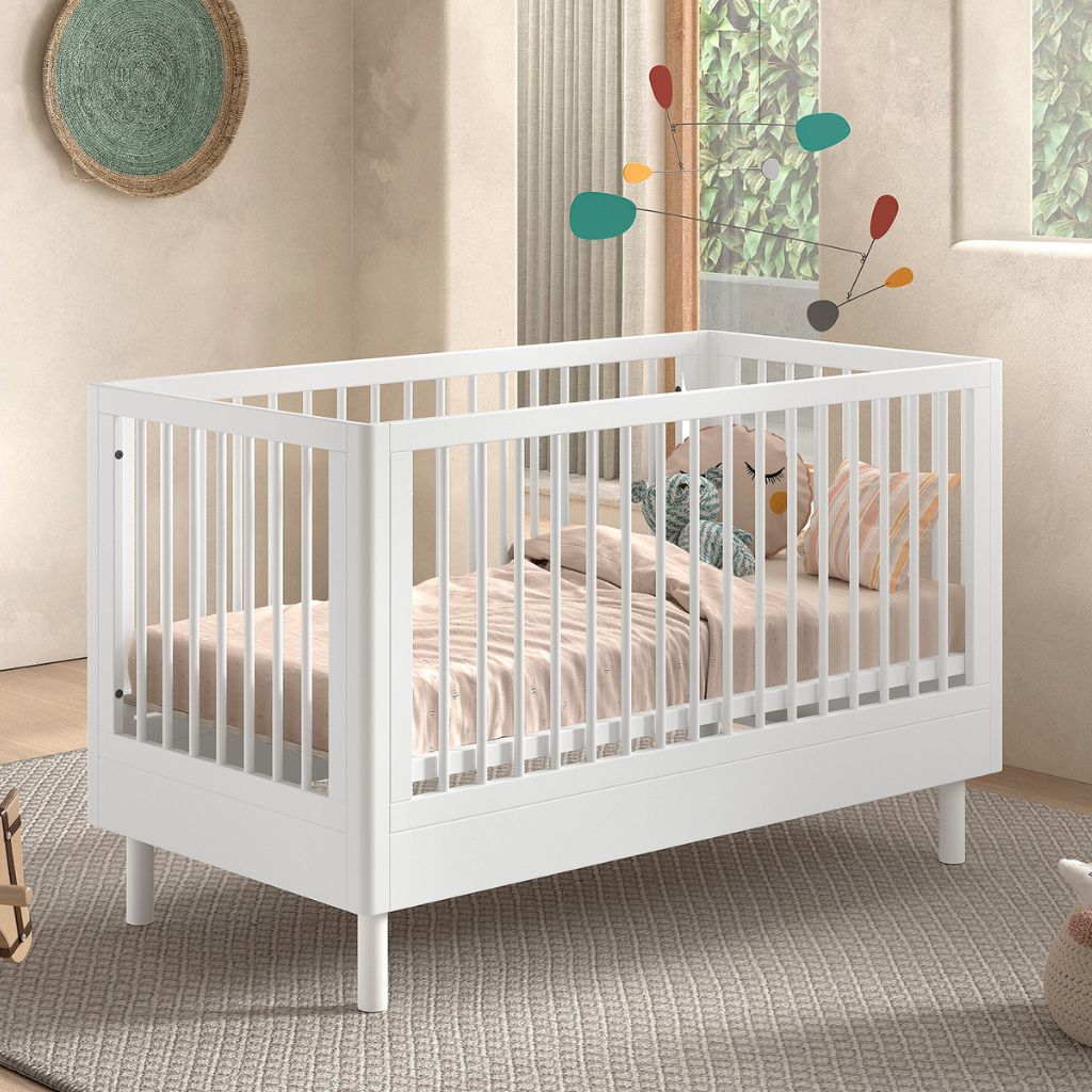 Jaxx Chambre de bébé 3 pièces (lit + commode à langer + armoire 2 portes) FORREST Beech