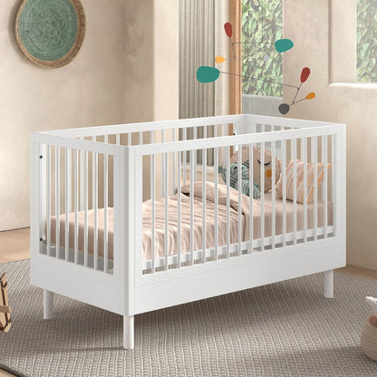 Jaxx Chambre de bébé 3 pièces (lit + commode à langer + armoire 2 portes) FORREST Beech