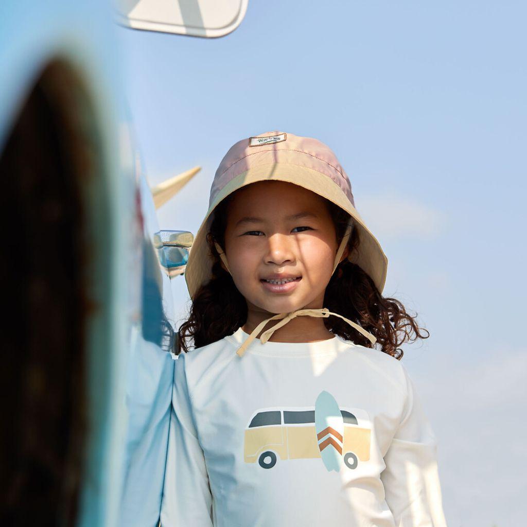 Lässig Zonnehoedje Fishing Hat girl Vanilla/Peach 19-36 months maat 86