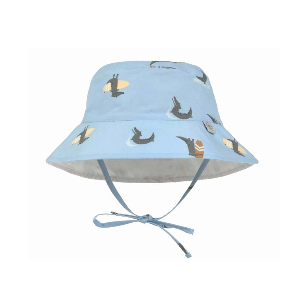 Lässig Chapeau Bucket Hat Crocodile boy Sky Blue
