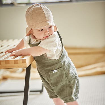 maximo zonnehoedje met nekflap uni m 39 beige uniseks