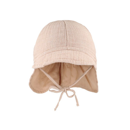 maximo zonnehoedje met nekflap uni m 39 beige uniseks