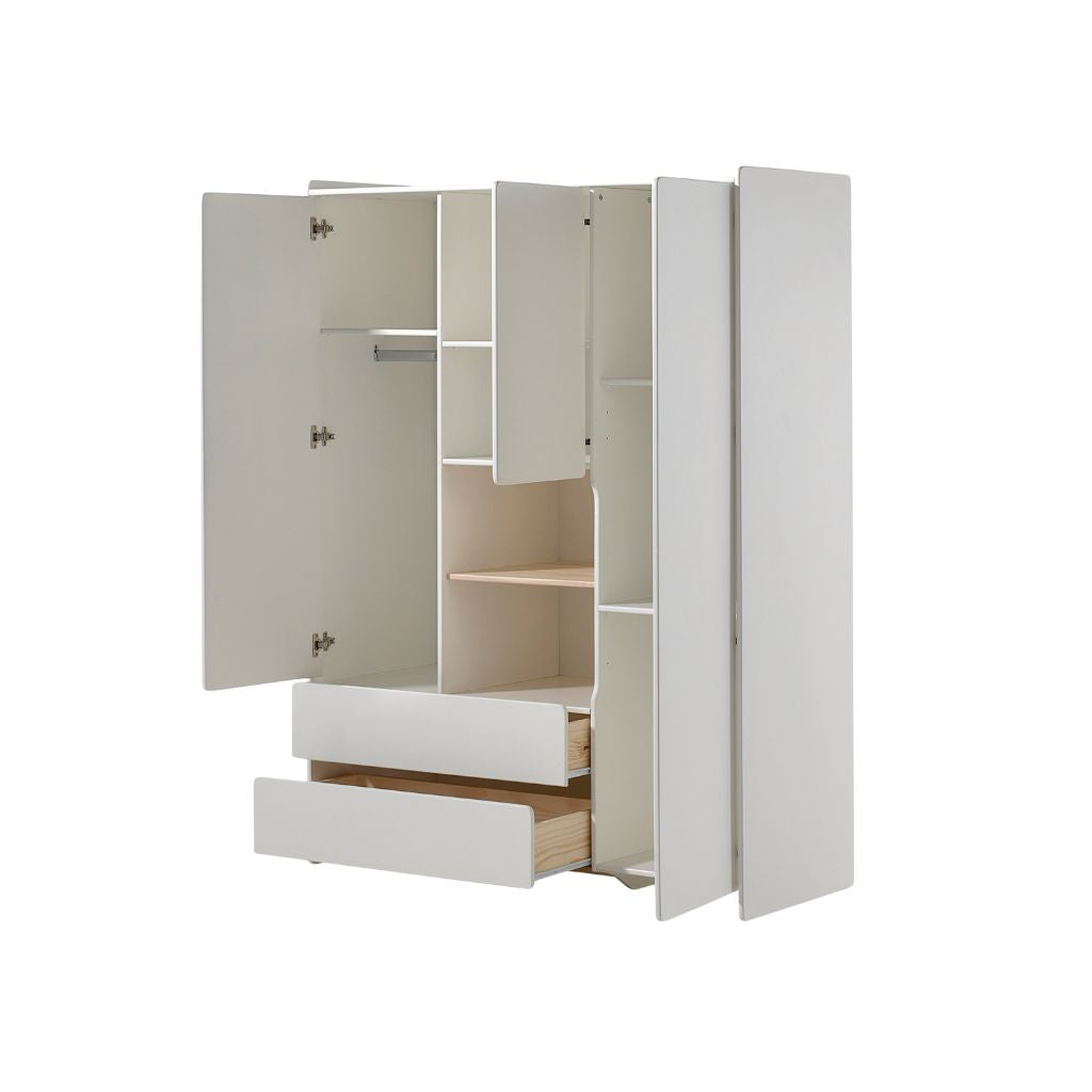 JAXX Chambre de bébé 2 pièces (Lit L 120 x Lg 60 cm + armoire 3 portes) Kiddy
