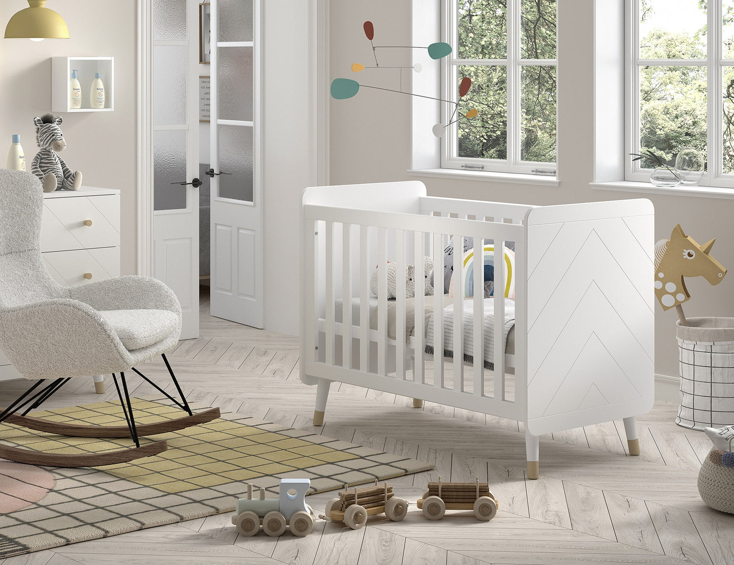 Jaxx Babybed Billy L 120 x B 60 cm wit