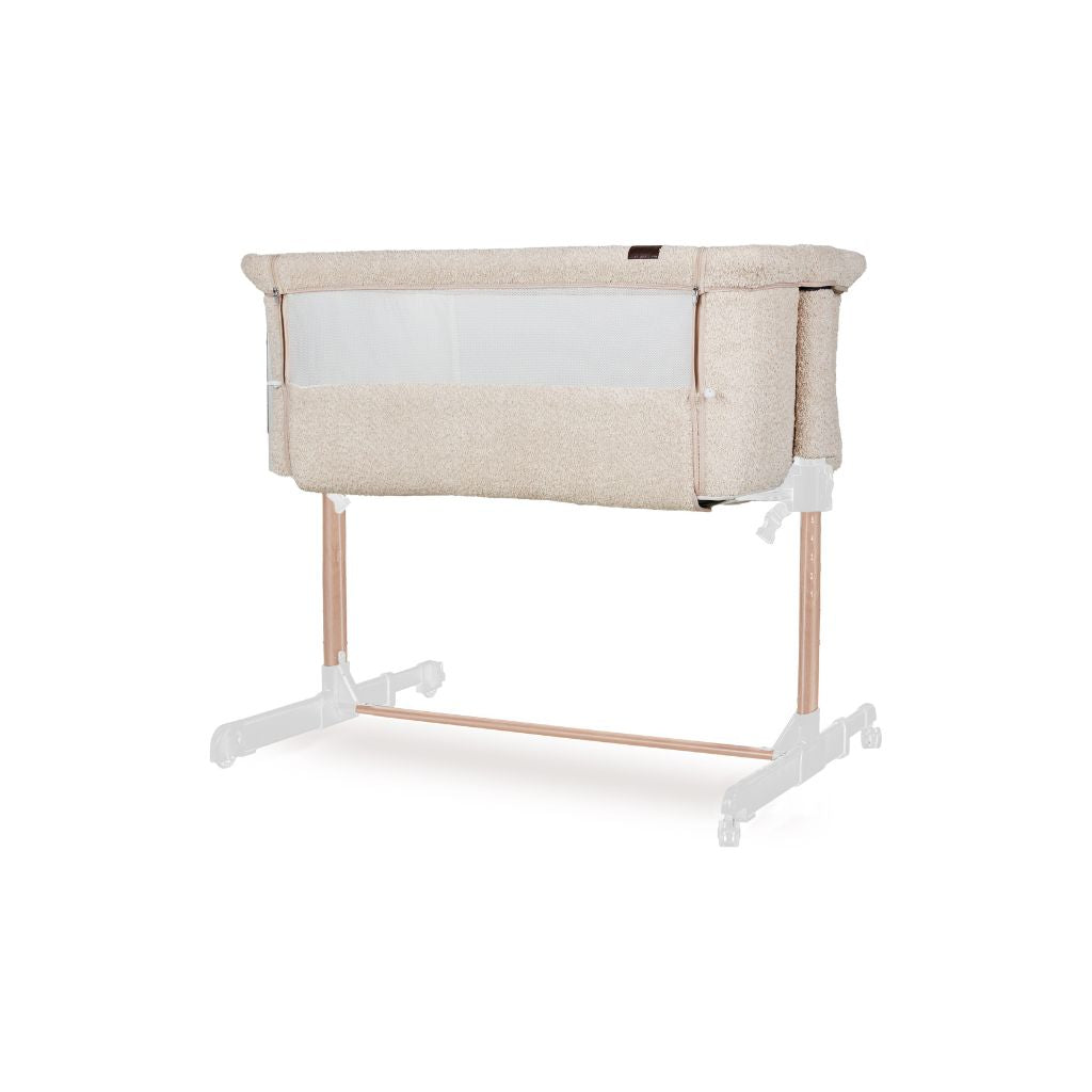 Quax Co-sleeper Side-by-Side Sheep hout  incl matras 50x84cm afnb bekleding