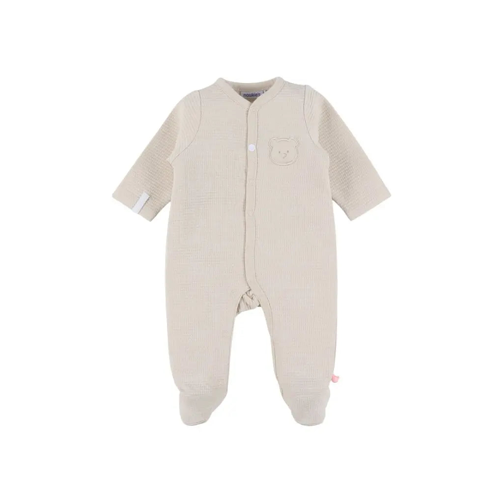 Noukie's Pyjama met voet beige