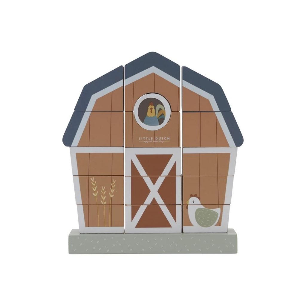 Little Dutch Houten stapelblokken Little Farm