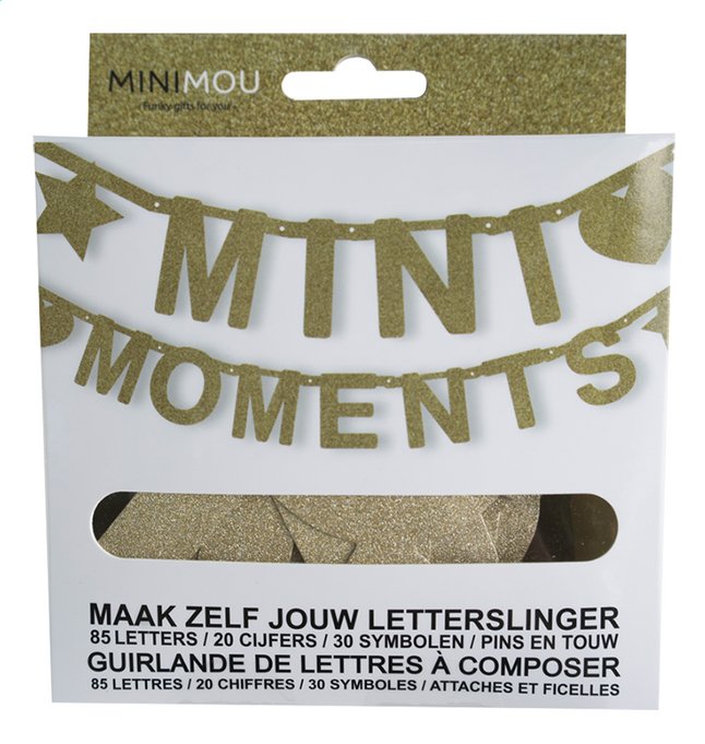 Minimou Banderole Mini Moments or brillant