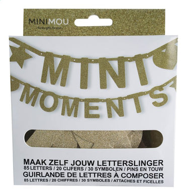 Minimou Banderole Mini Moments or brillant