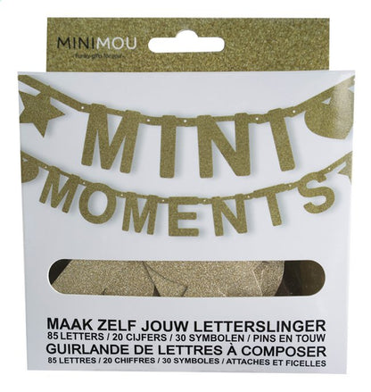 Minimou Banderole Mini Moments or brillant