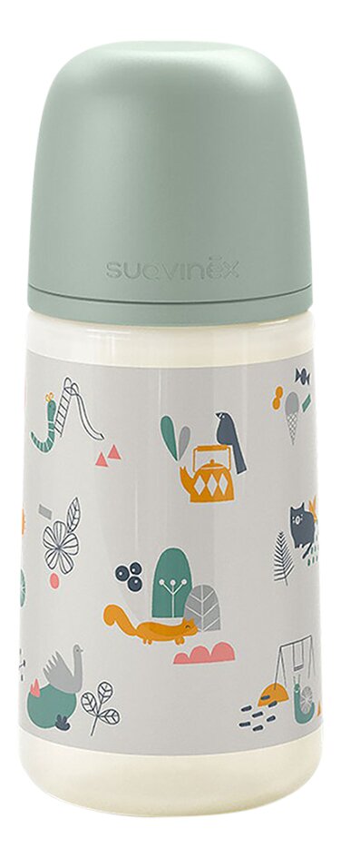 Suavinex Biberon A walk in the park Medium Flow Green 270 ml