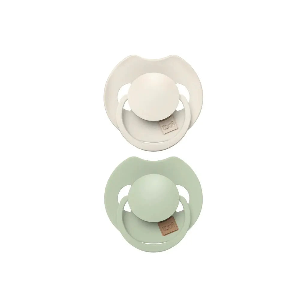 Difrax Fopspeen 0-6m LOVI Dynamic Prime coco/pistachio - 2 stuks
