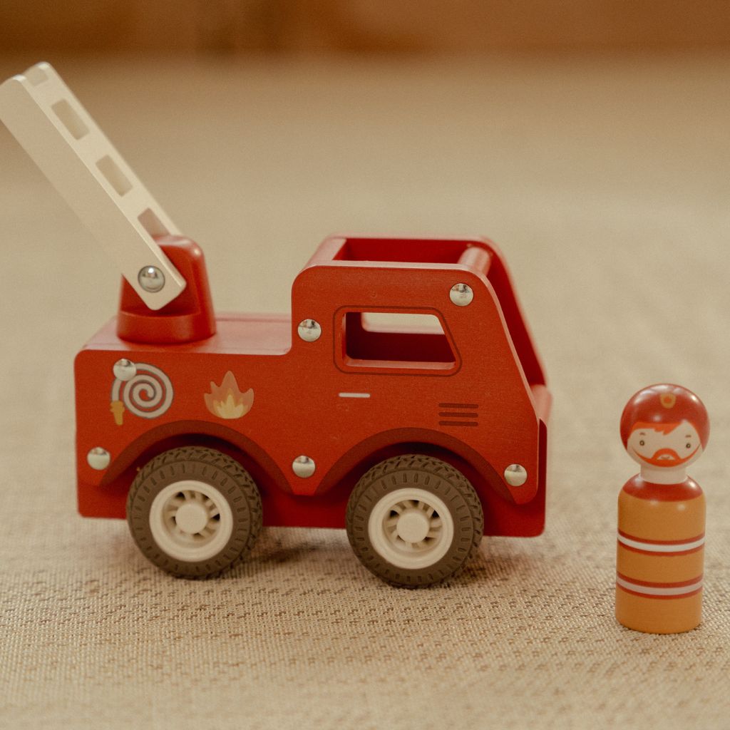 Little Dutch Houten Brandweerauto