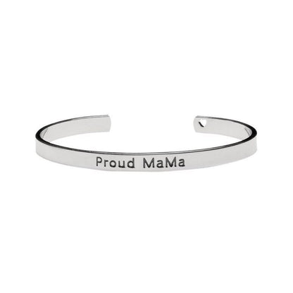 Proud Mama Bracelet Bangle argenté
