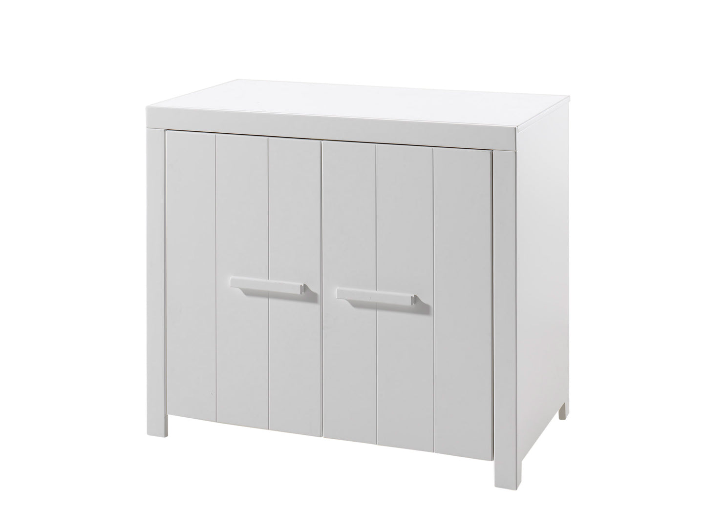Jaxx Chambre de bébé 3 pièces (lit + commode + armoire 3 portes) Erik blanc