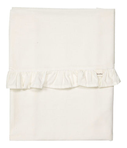 Koeka Drap pour lit Ruffle Warm White