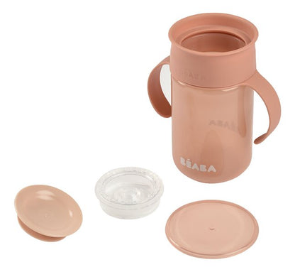 Béaba Gobelet d'apprentissage 360° rose 340 ml