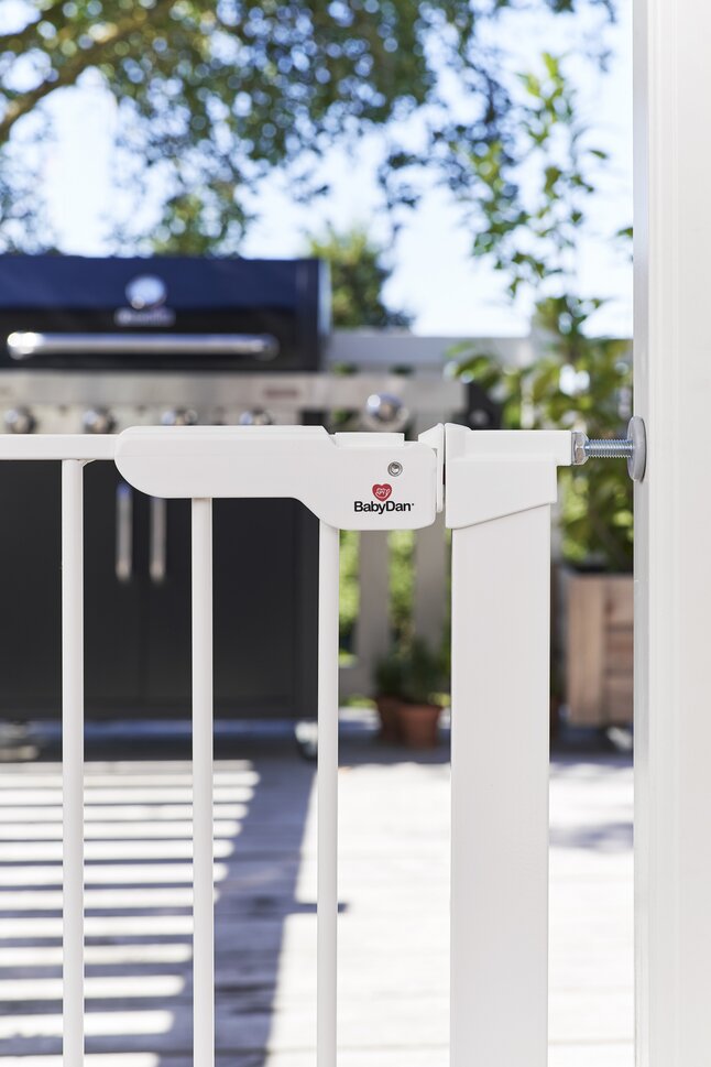 BabyDan Barrière de porte Asta blanc