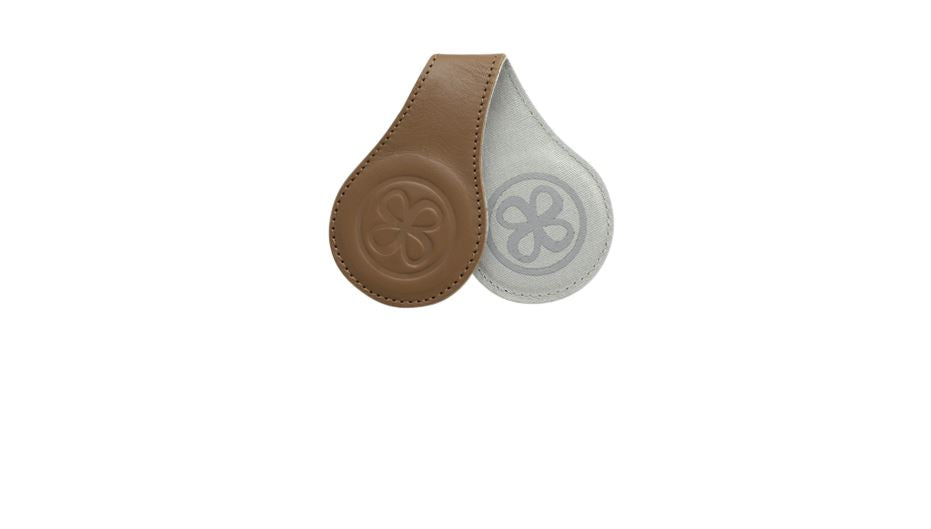 Cloby Attache pour poussette/poussette canne Swaddle Clips cognac/gris