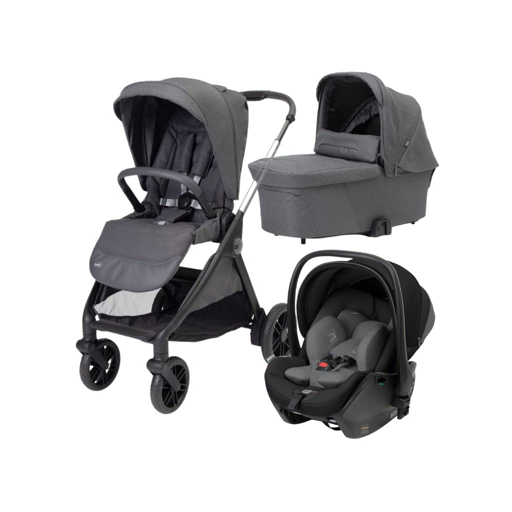 Chicco Kinderwagen Bellagio + draagmand + autostoel Black satin