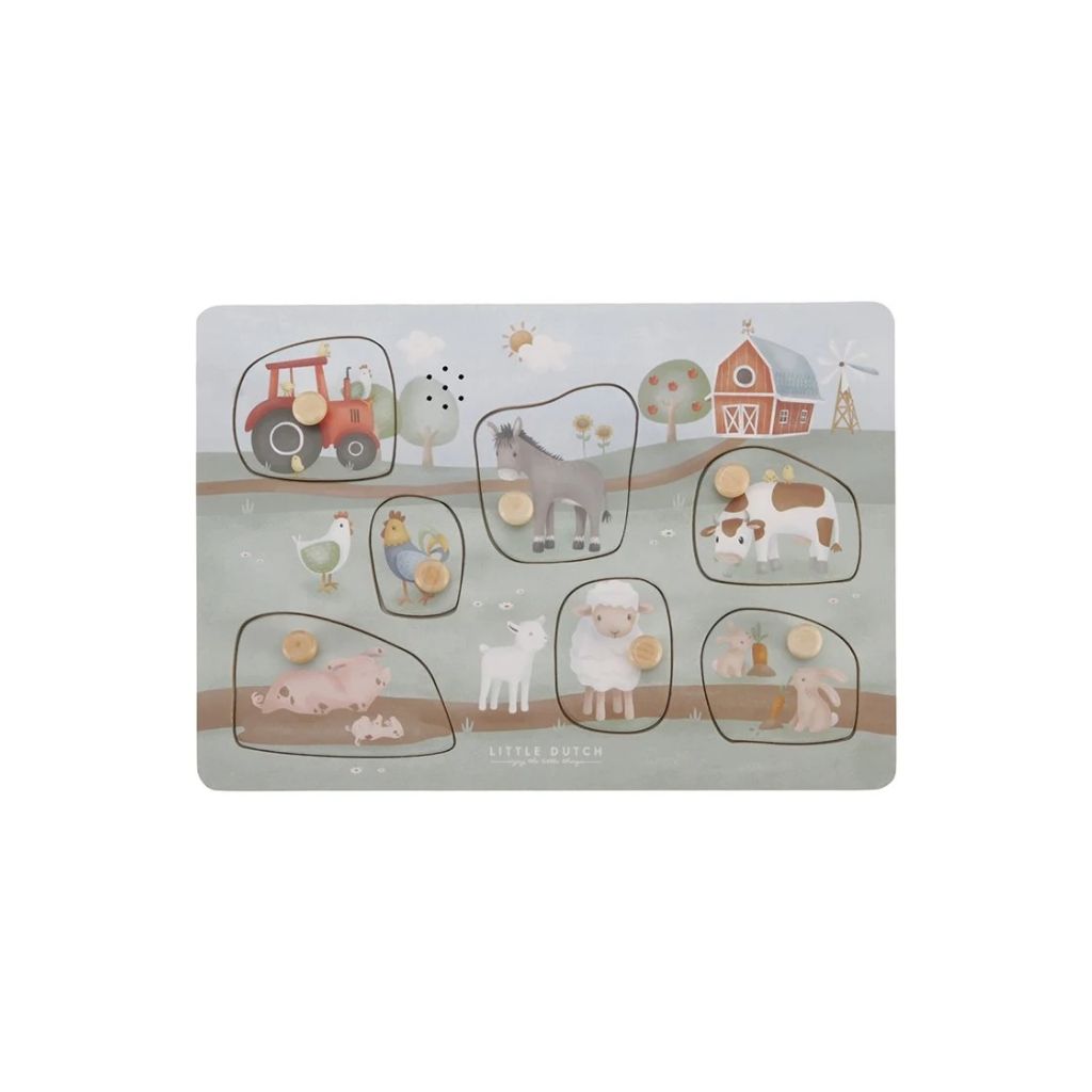 Little Dutch Puzzle en bois avec son Little Farm