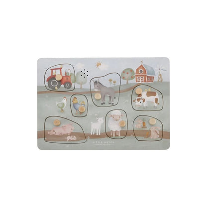 Little Dutch Puzzle en bois avec son Little Farm