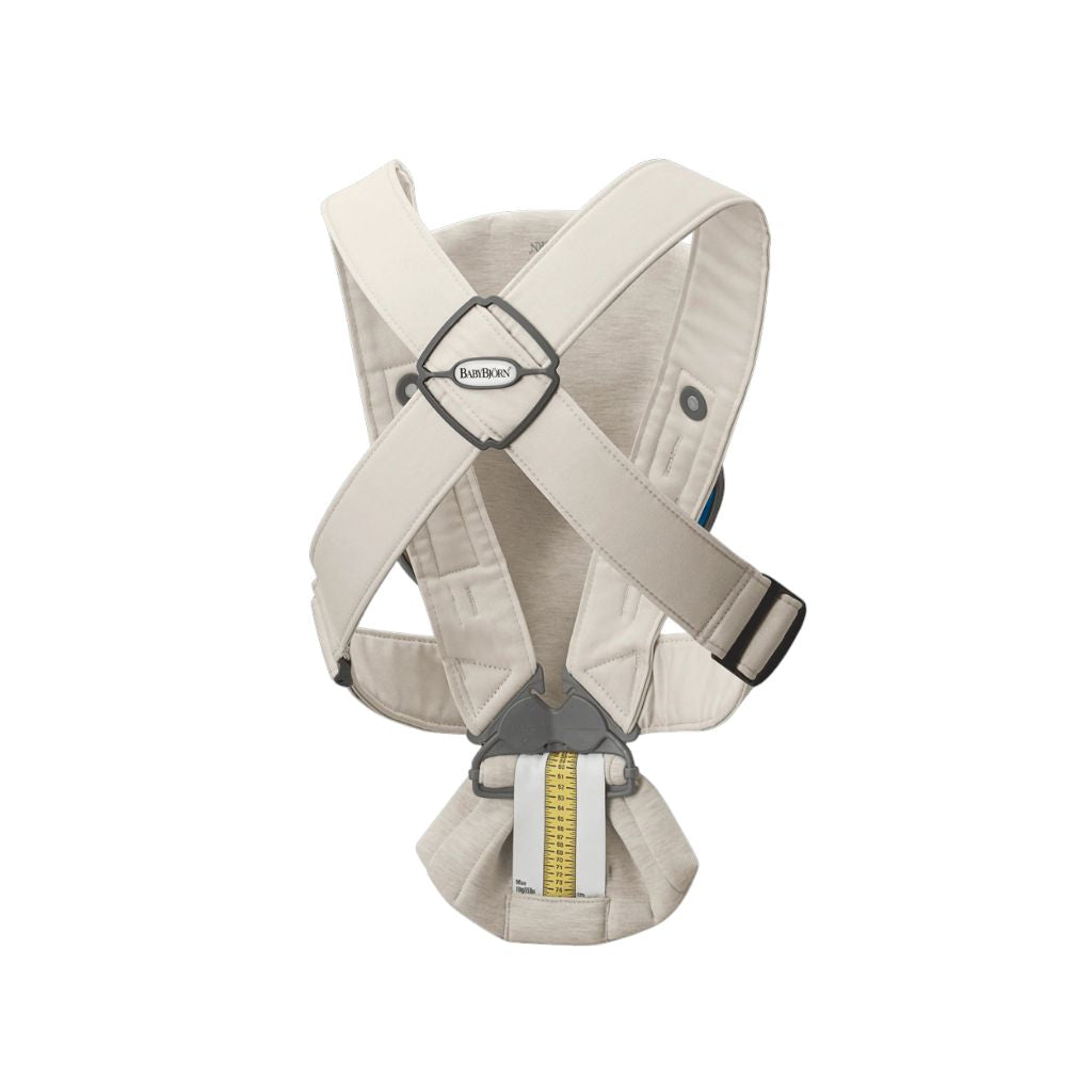 BabyBjörn Buikdrager Mini 3D Jersey light beige