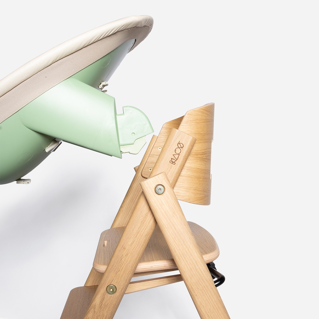 KAOS Zitje voor eetstoel Newborn Klapp groen
