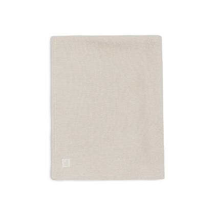 Jollein Deken voor wieg Basic Knit Oatmeal/Velvet 75 x 100 cm