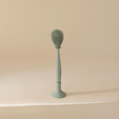 Mushie Goupillon en silicone Cambridge Blue