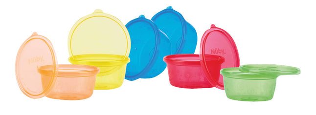 Nûby Bewaarpotje 300 ml - 6 stuks