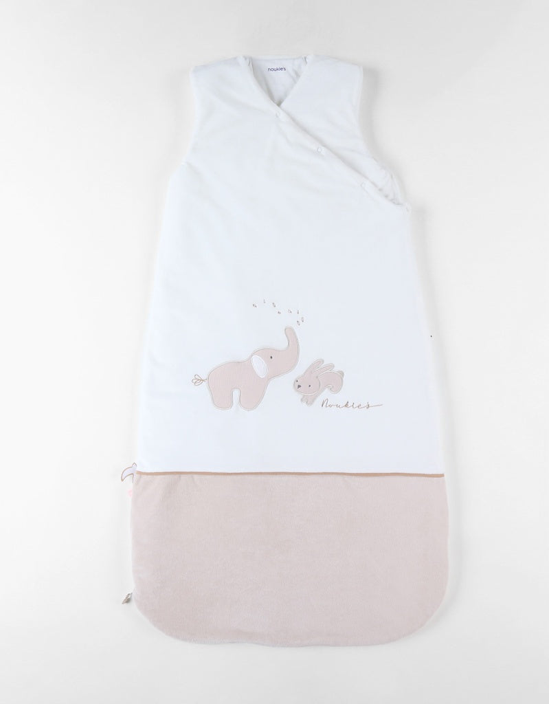 Noukie's Winterslaapzak Bali, Moka & Snow TOG 2,0-3,5 Ecru 100 cm