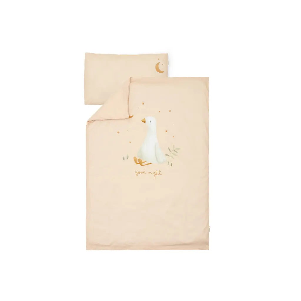 Little Dutch Dekbedovertrek bed Little Goose beige 100 x 140 cm