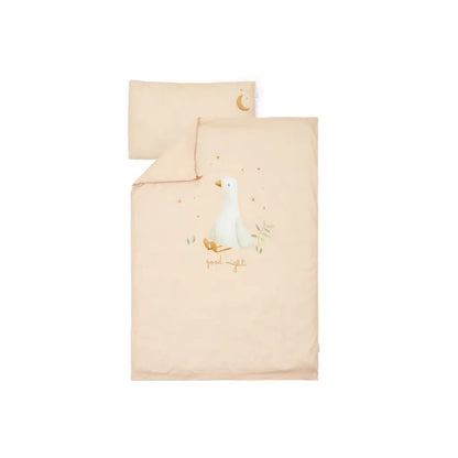 Little Dutch Dekbedovertrek bed Little Goose beige 100 x 140 cm