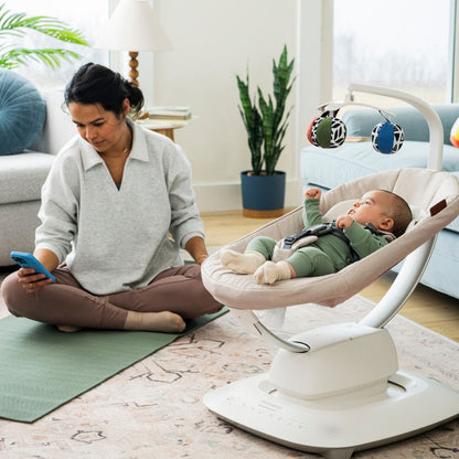 UPPAbaby Mamaroo Schommelstoel met inlegkussen Jake Charcoal