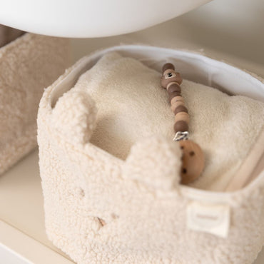 Pericles Opbergmand bear creme - 2 stuks