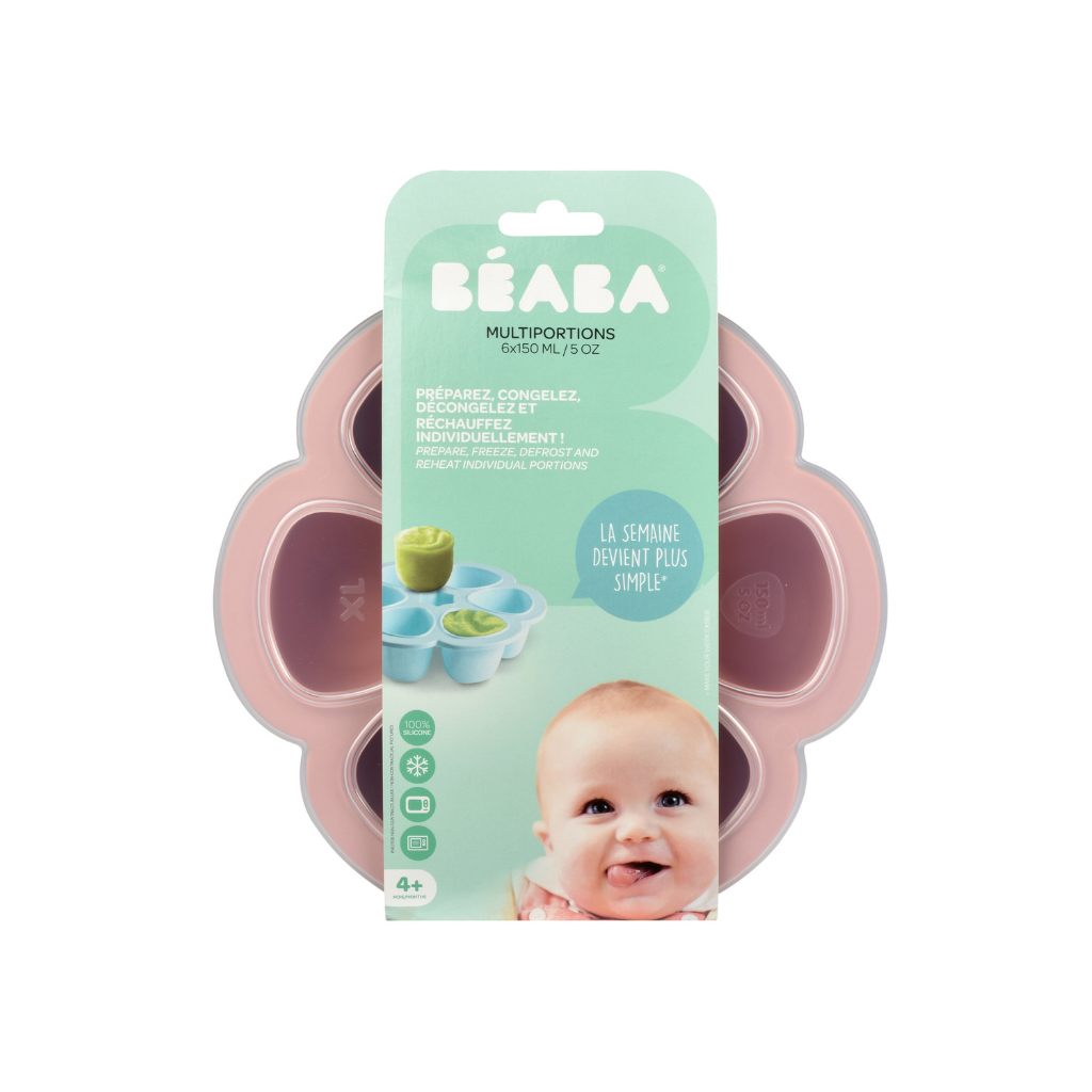Béaba Pot de conservation 150 ml vieux rose - 6 pièces
