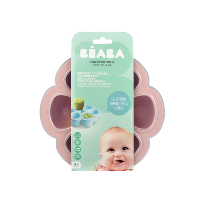Béaba Pot de conservation 150 ml vieux rose - 6 pièces