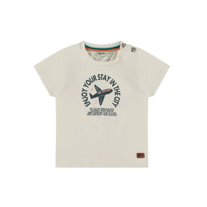 Babyface t-shirt korte mouw m 68 off white Boys
