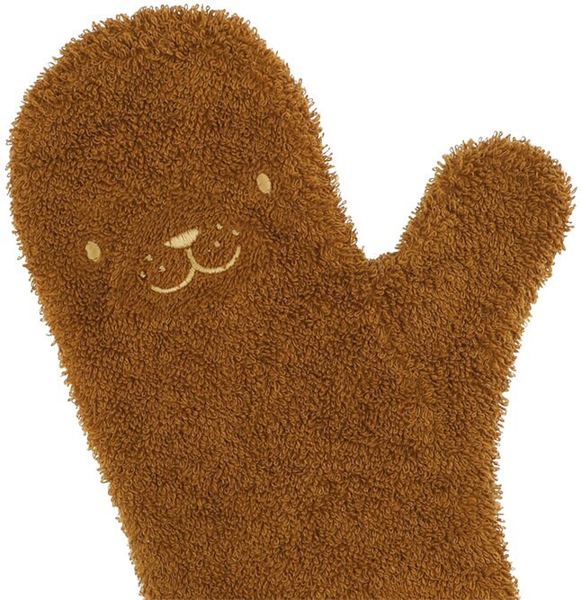 Nifty Gant de toilette Shower Glove Phoque Caramel 