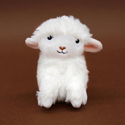 Les Déglingos Knuffel Olou Sheep Mom & Baby White Ptipotos